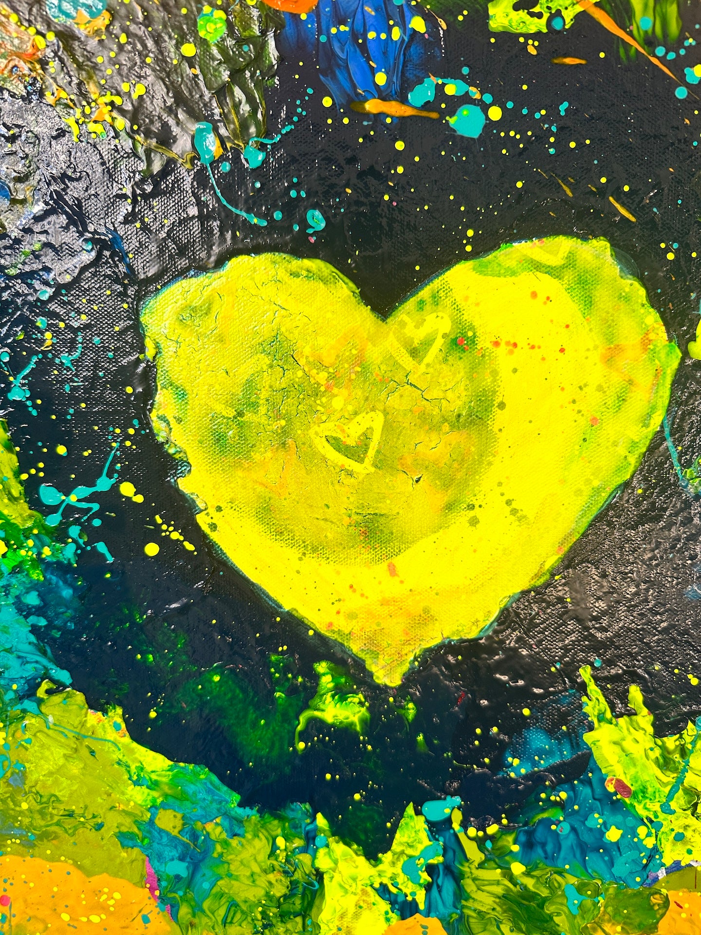 "blaze in love" original painting