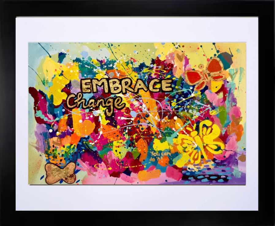 "embrace change" original painting