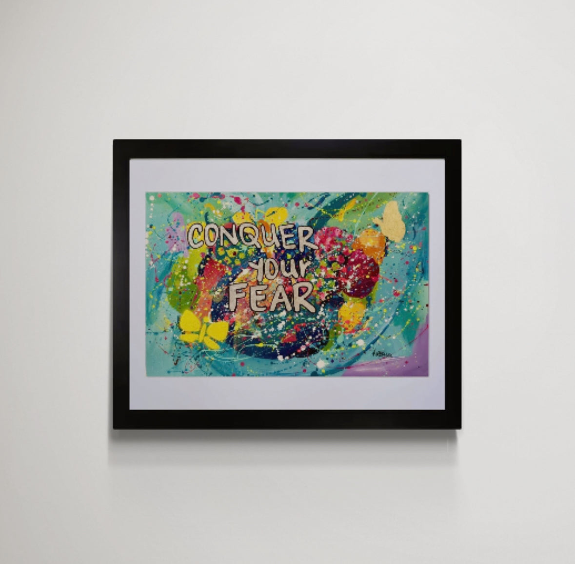 "conquer your fear" original painting