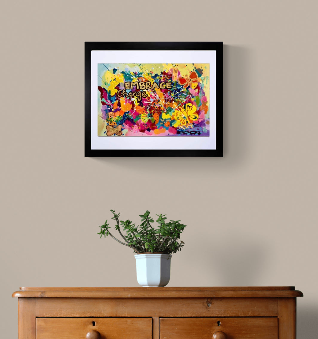 "embrace change" original painting