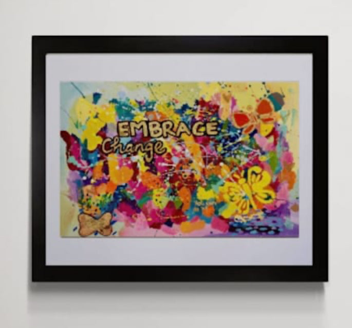 "embrace change" original painting