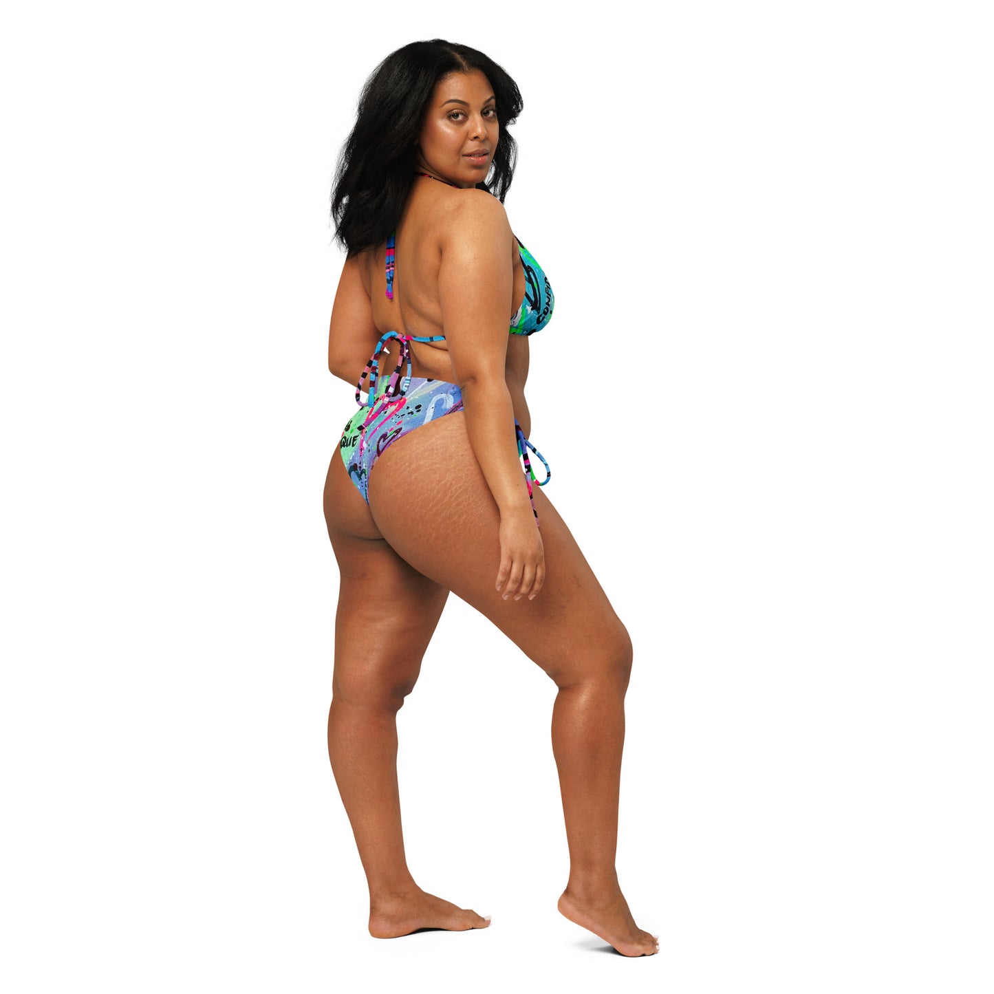 All-over print string bikiniii