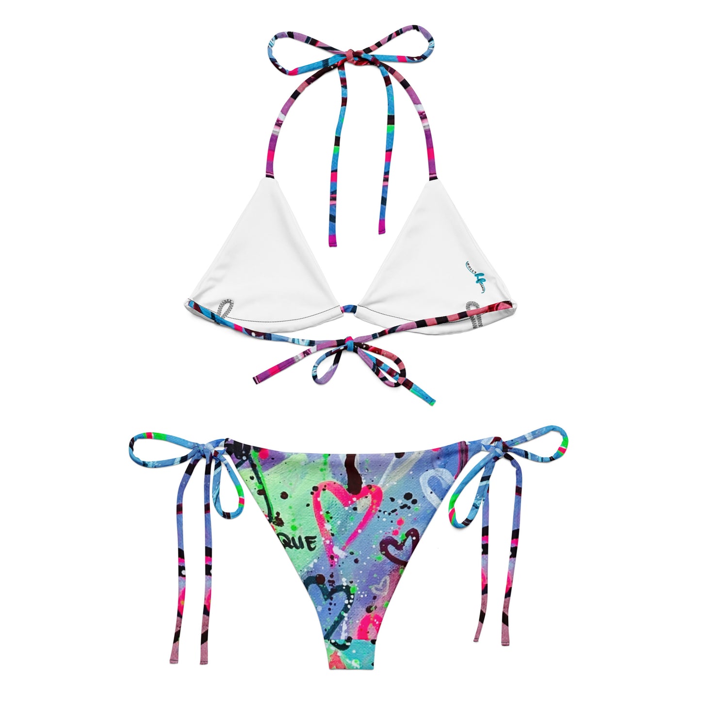 All-over print string bikiniii
