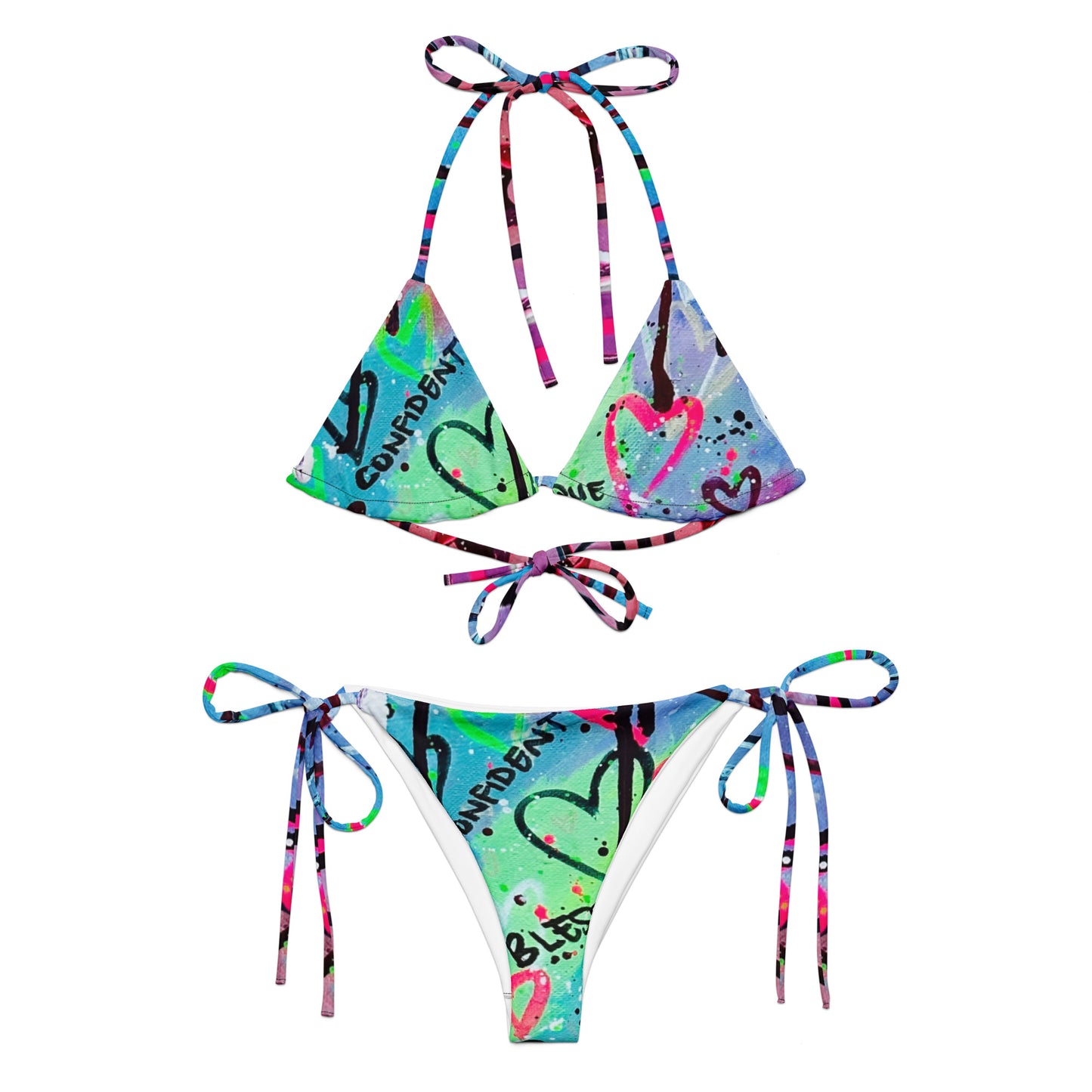 All-over print string bikiniii