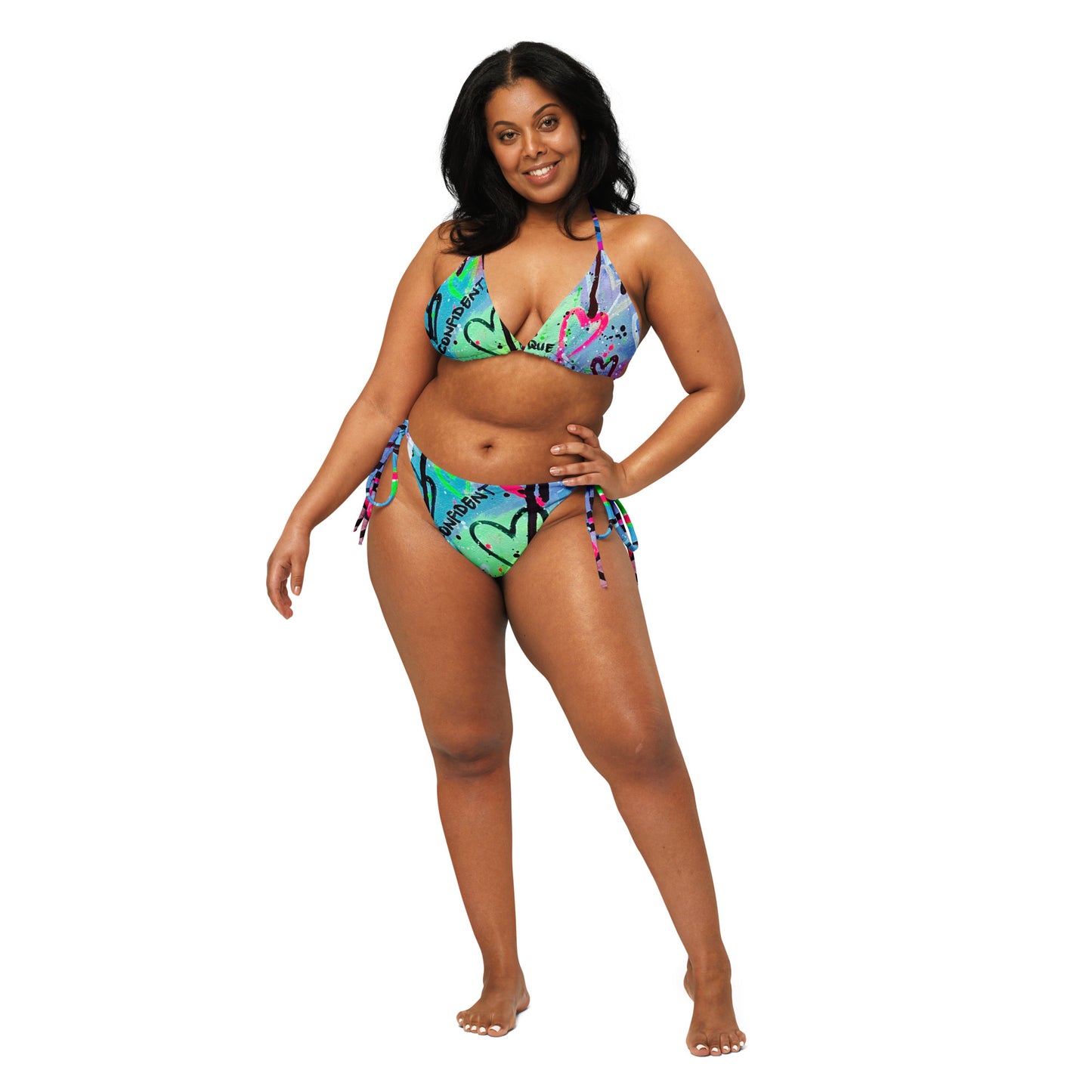 All-over print string bikiniii