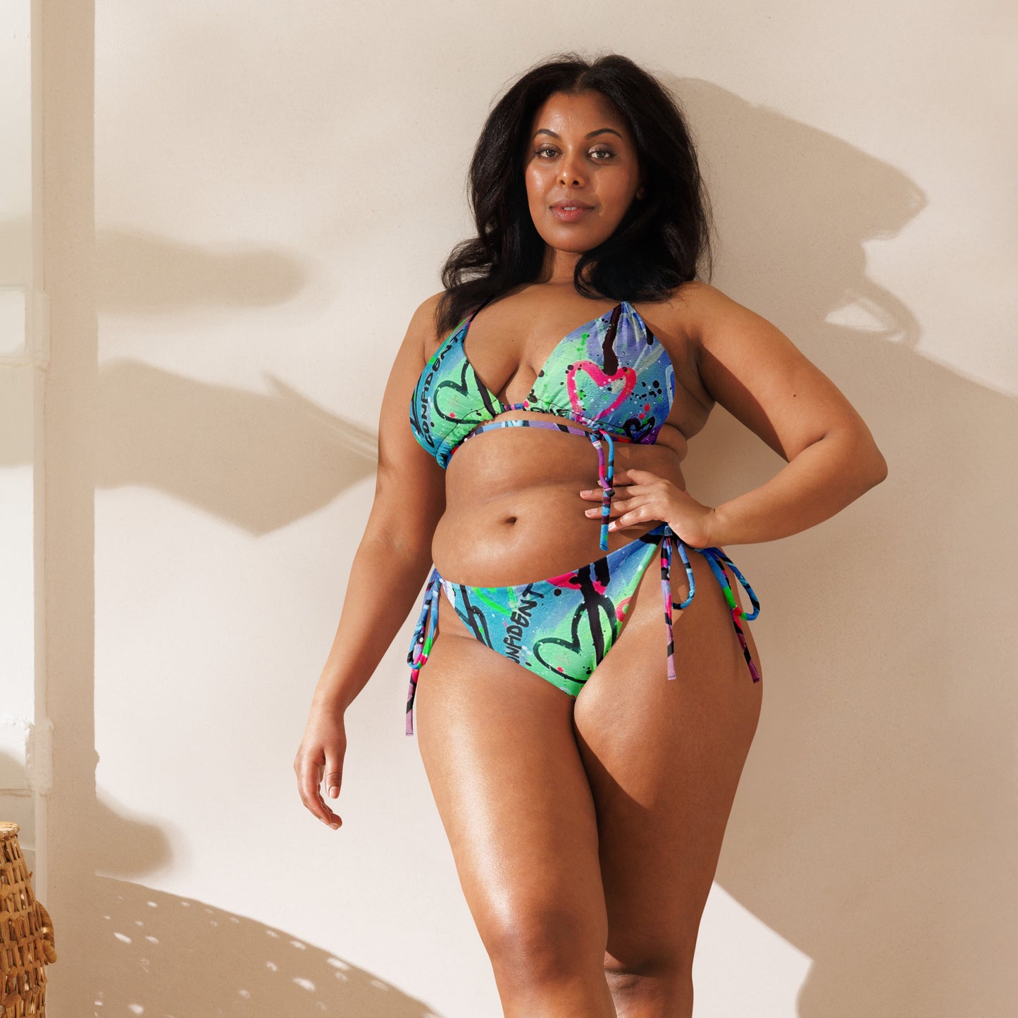 All-over print string bikiniii