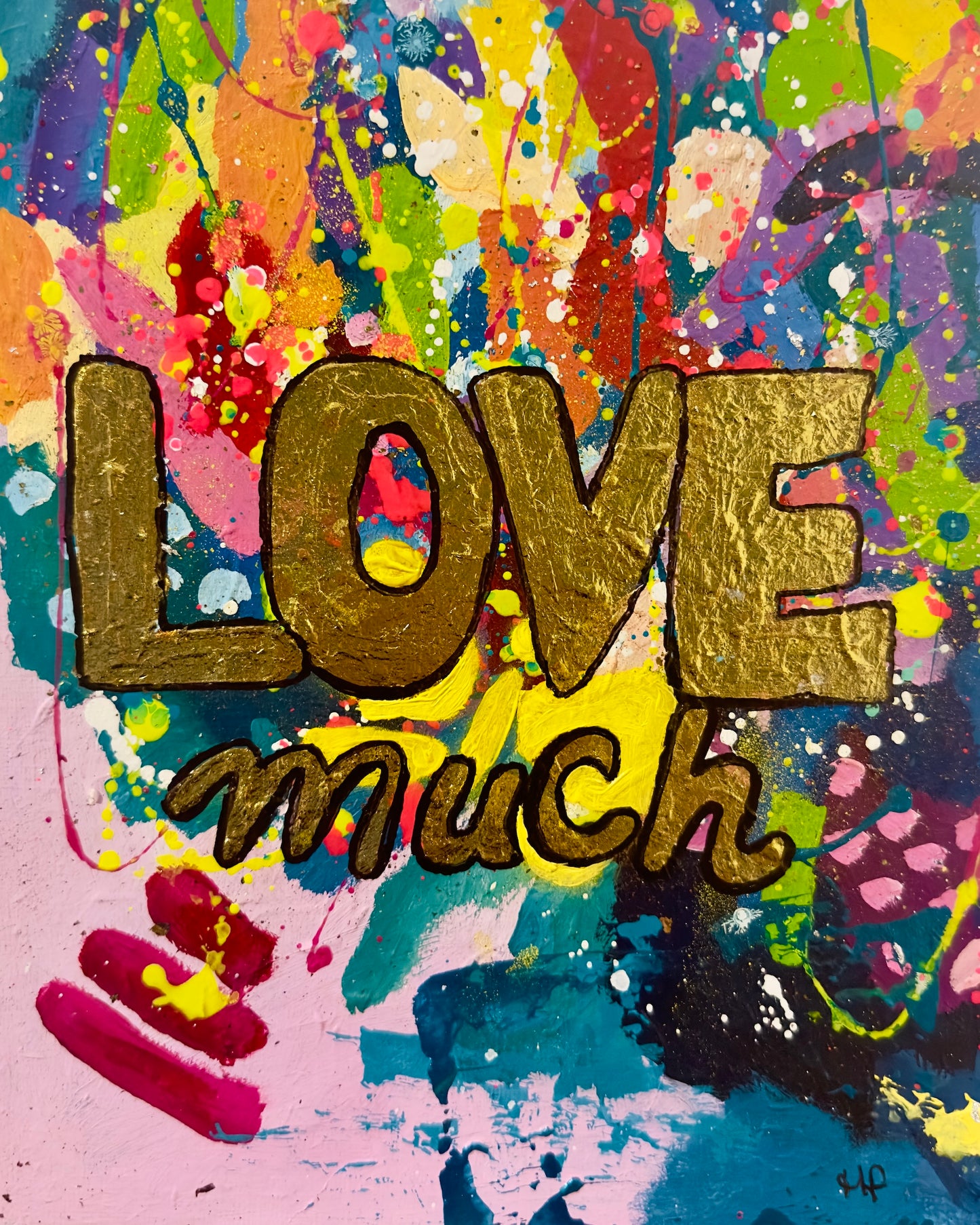 "love much" original painting