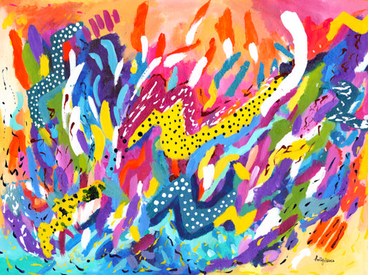 “dancing corals” original painting