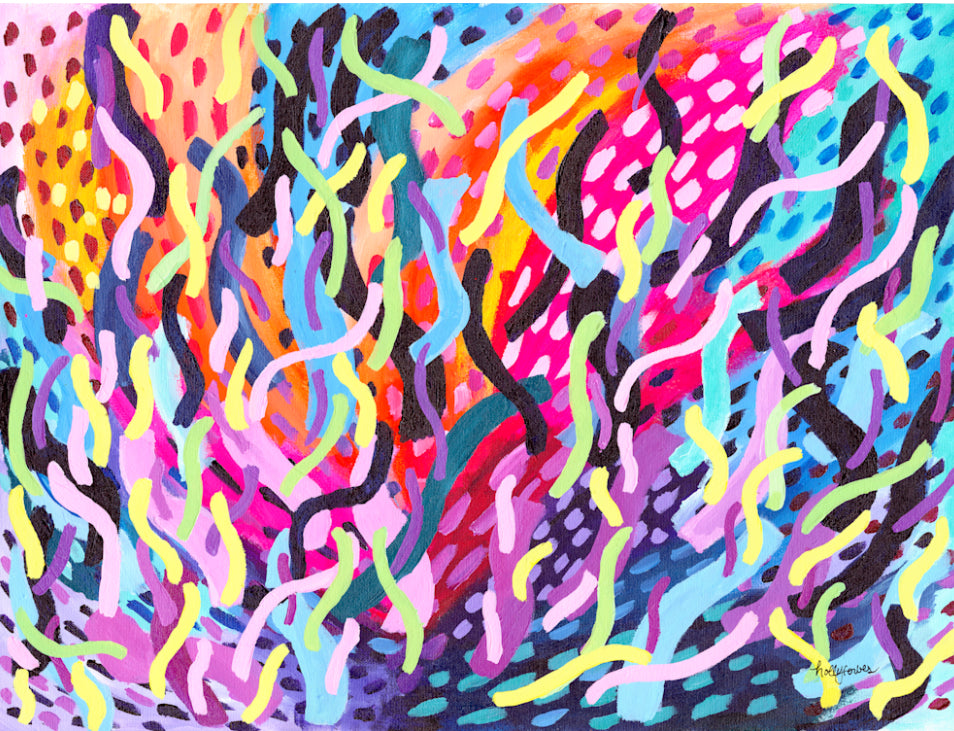 “disco under the sea” original painting