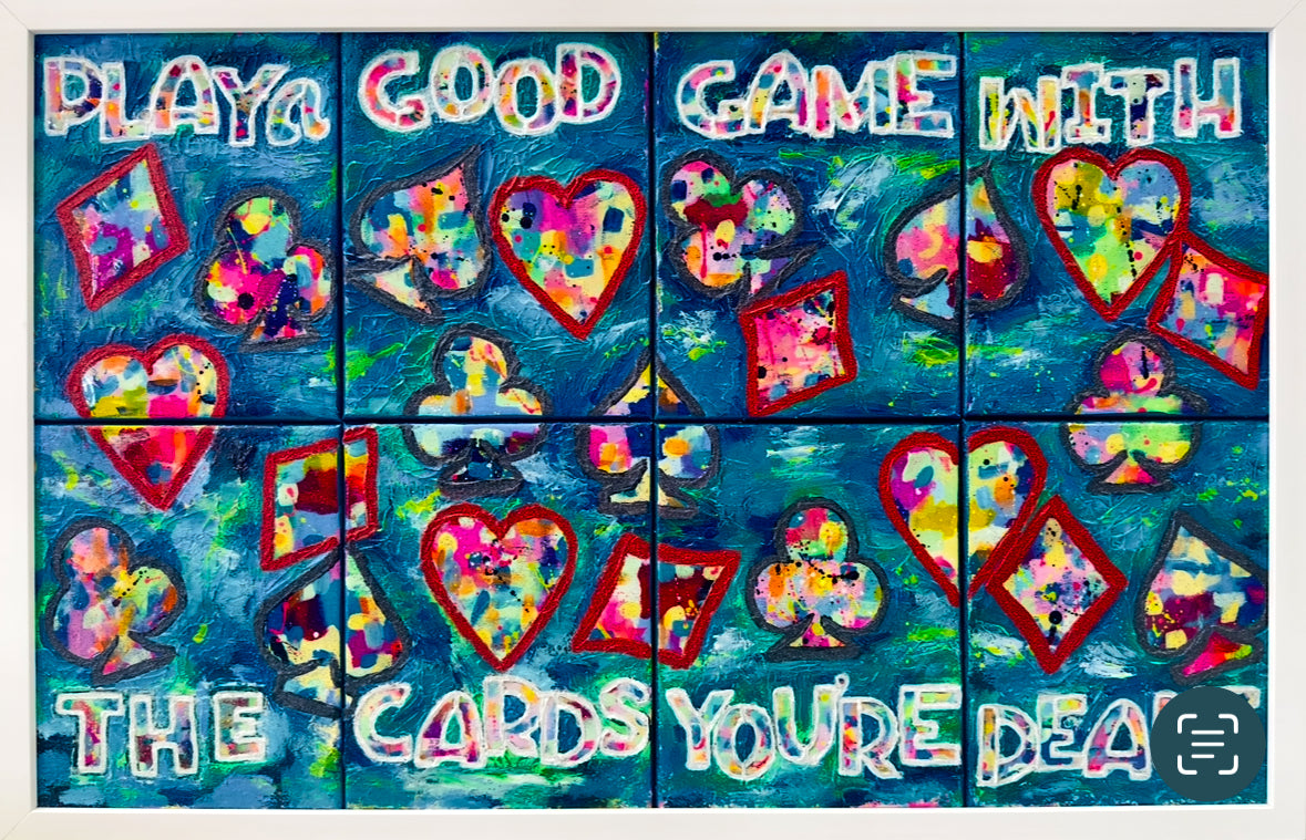 “play a good game” original painting