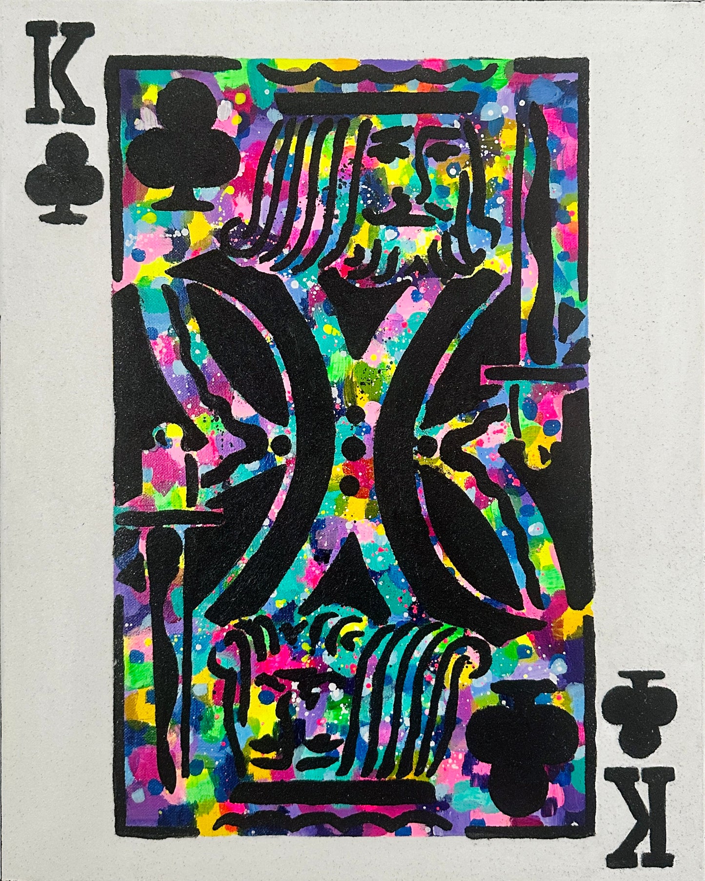 "king of clubs" original painting