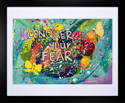 "conquer your fear" original painting